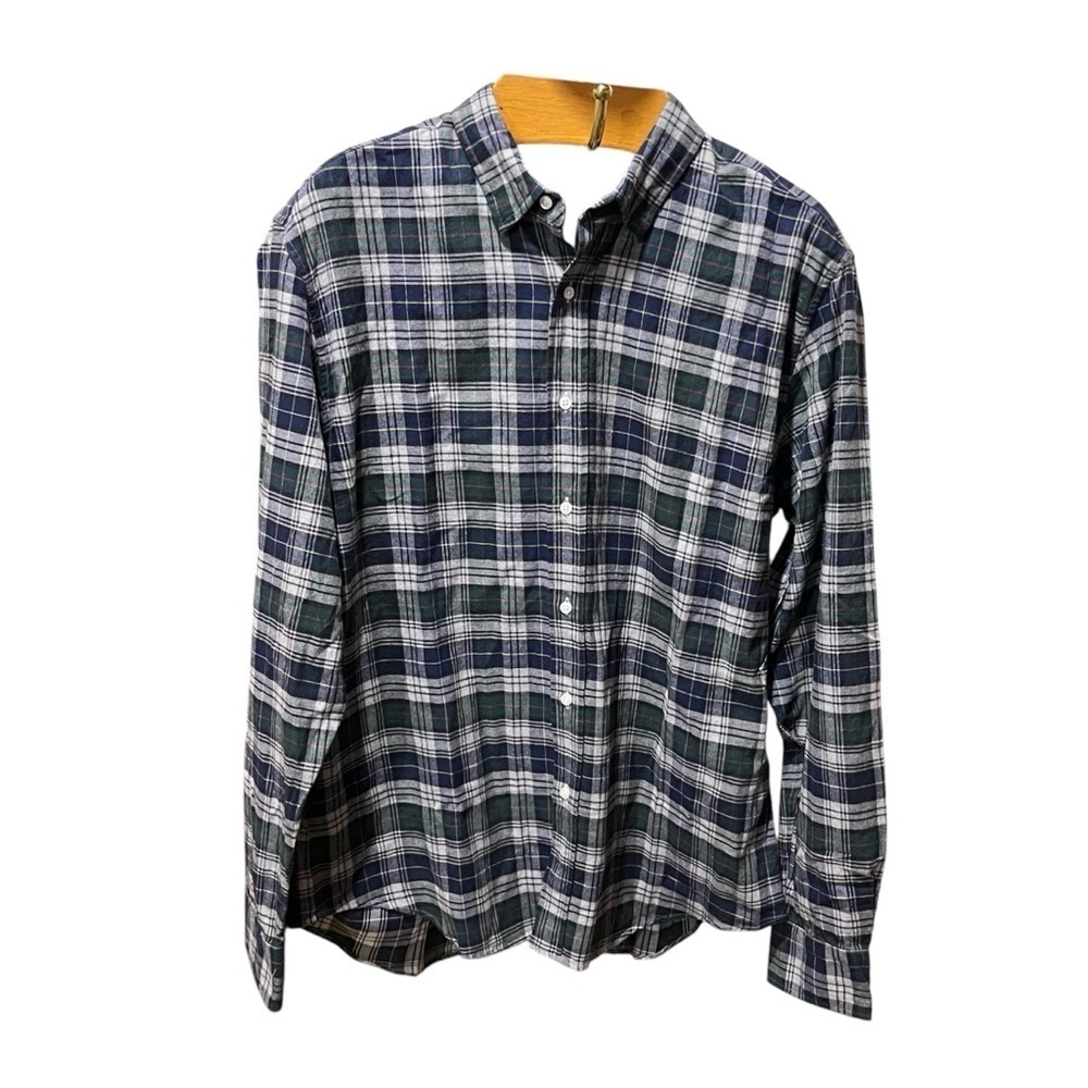 Frank And Eileen Women’s Finbar Blue Plaid Button Down Shirt - Picture 1 of 13